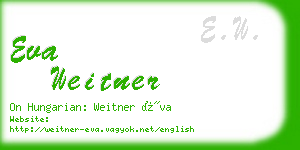 eva weitner business card